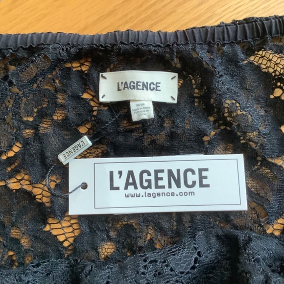 Women’s black elastic lace top - Picture 6 of 8